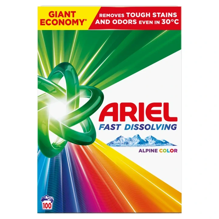 Ariel Alpine Color prací prášek 5,5 kg 100 PD