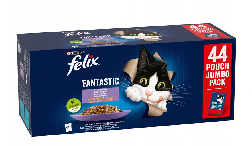Felix FANTASTIC multipack lahodný výběr v želé 44×85 g