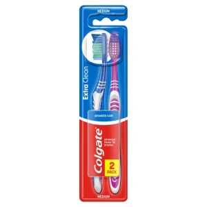 Colgate Extra Clean zubní kartáček střední 2ks