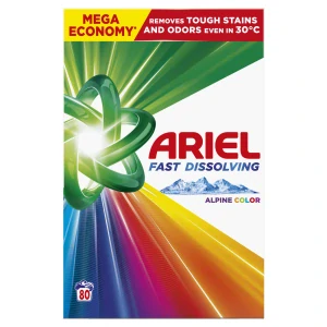 Ariel Alpine Color prací prášek 4,4 kg 80 PD