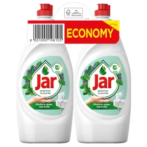 Jar Sensitive Prostředek na nádobí Tea Tree & Mint 2x900 ml