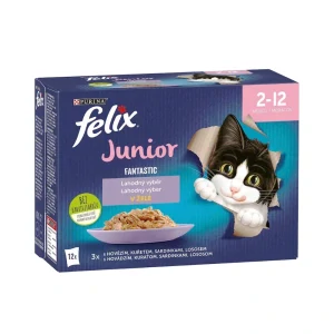 Purina Kapsičky pro koťata Felix Fantastic Junior v želé 12 x 85 g