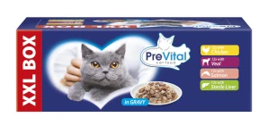 PreVital Kapsičky Krmivo pro kočky Mix Chutí v Omáčce 48x100g