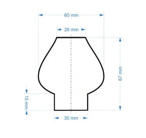 Cylindr k lampě LUNA 7 cm