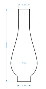 Cylindr k lampě 5"