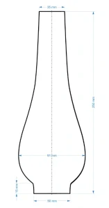 Cylindr k lampě 11"