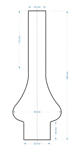 Cylindr na lampu pr. 52/250