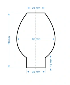 Cylindr na lampu pr. 30/088 (F32)